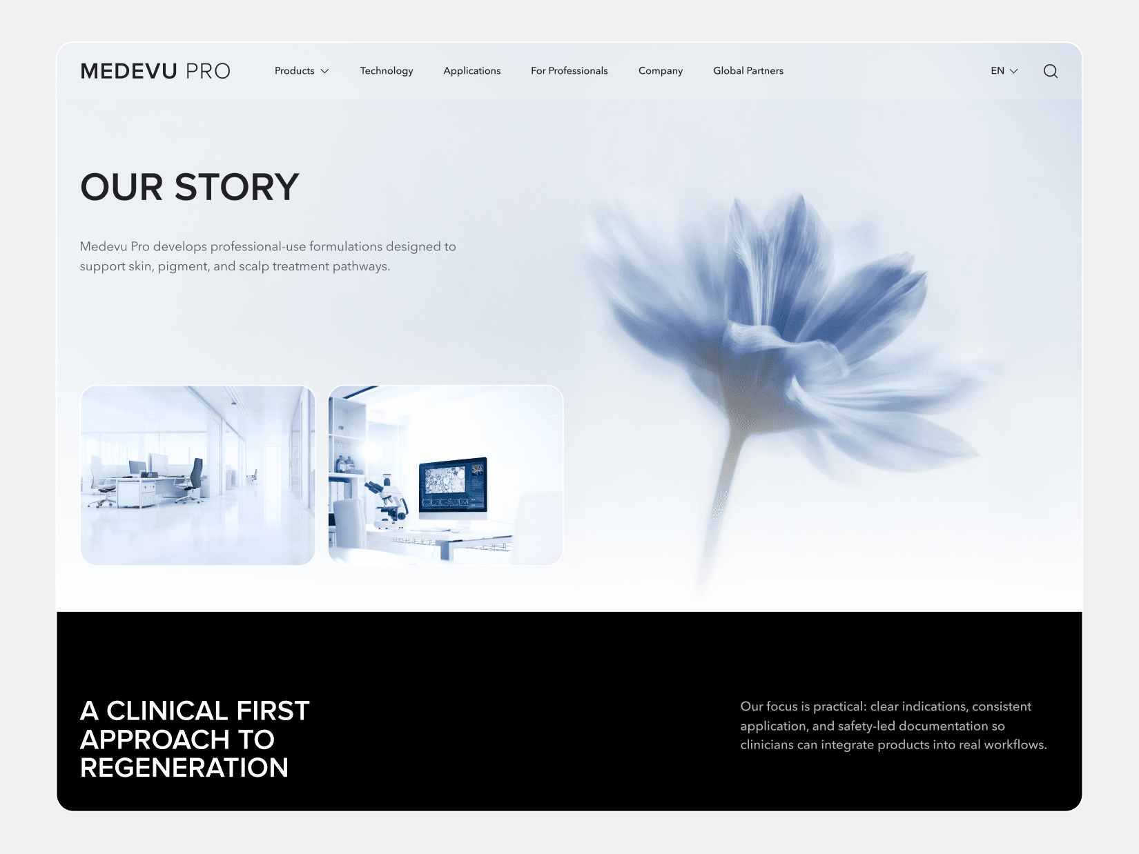 Medevu Pro - Medical Website Design