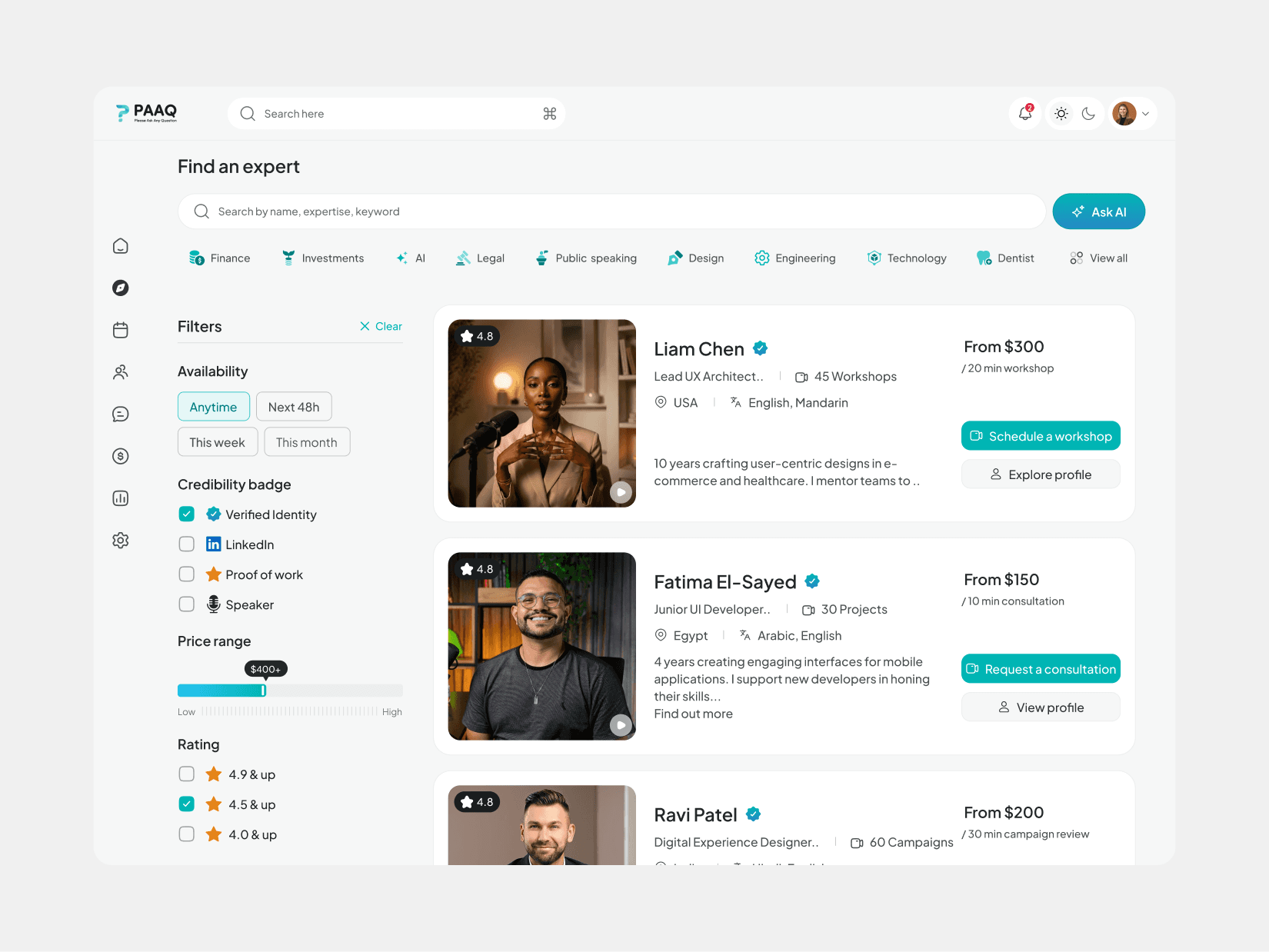 PAAQ - Saas Dashboard for Event Management and Analytics