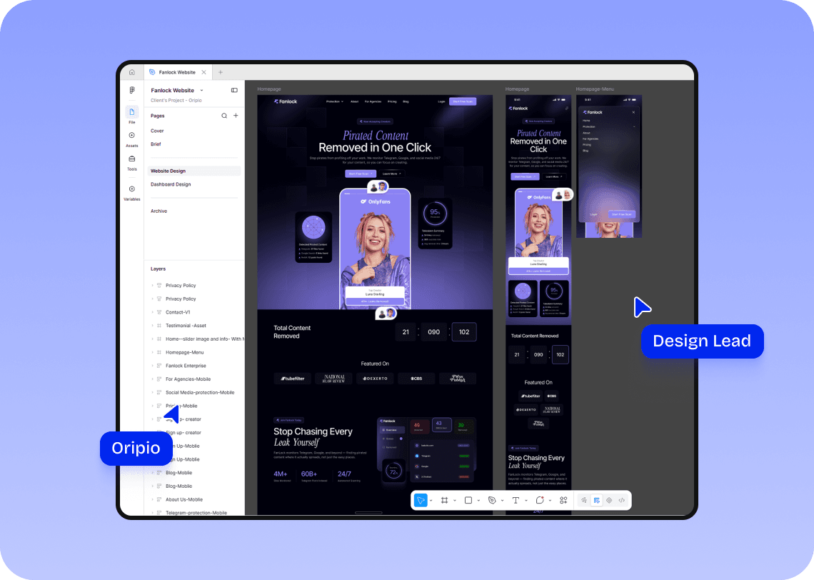 Design — process preview
