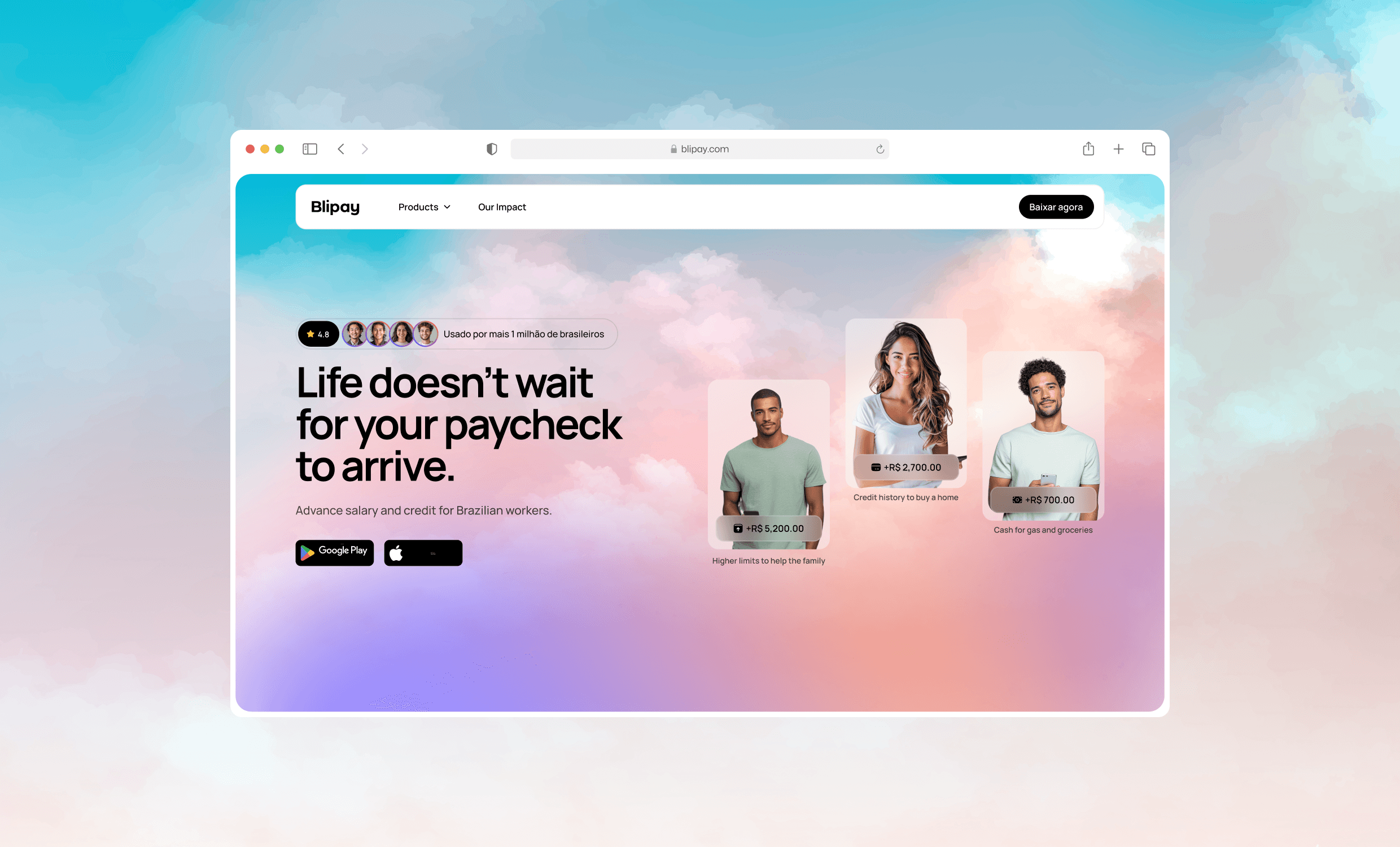 Blipay — UI/UX Design, Website Design