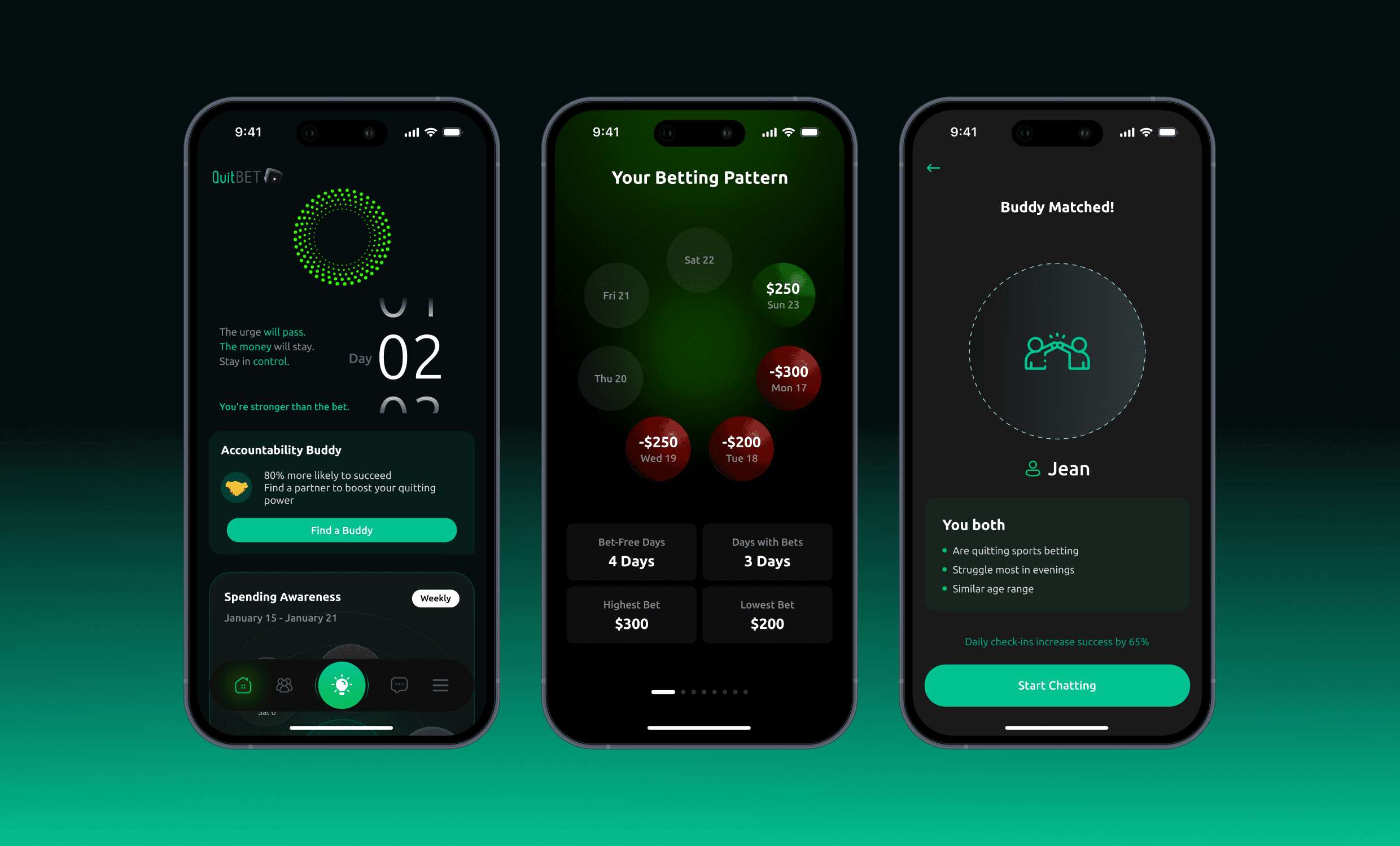 Sober Bet — UI/UX Design, Mobile App Design